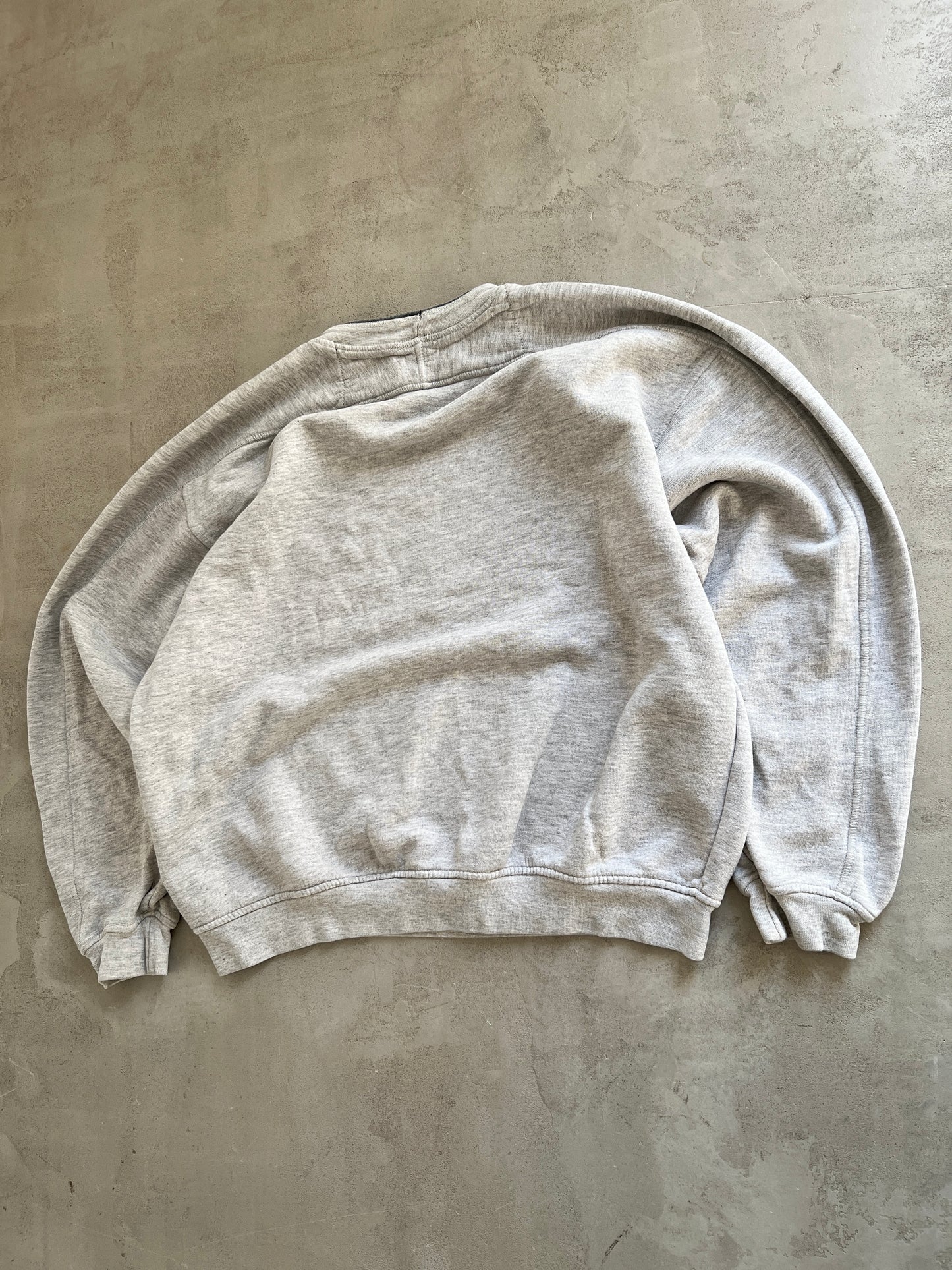GREY PORSCHE SWEATER - 1990S - XS