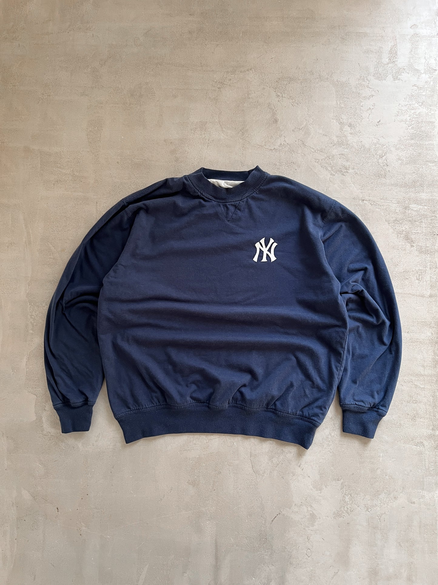 NAVY/GREY REVERSIBLE YANKEES LONGSLEEVE - 1990S - M