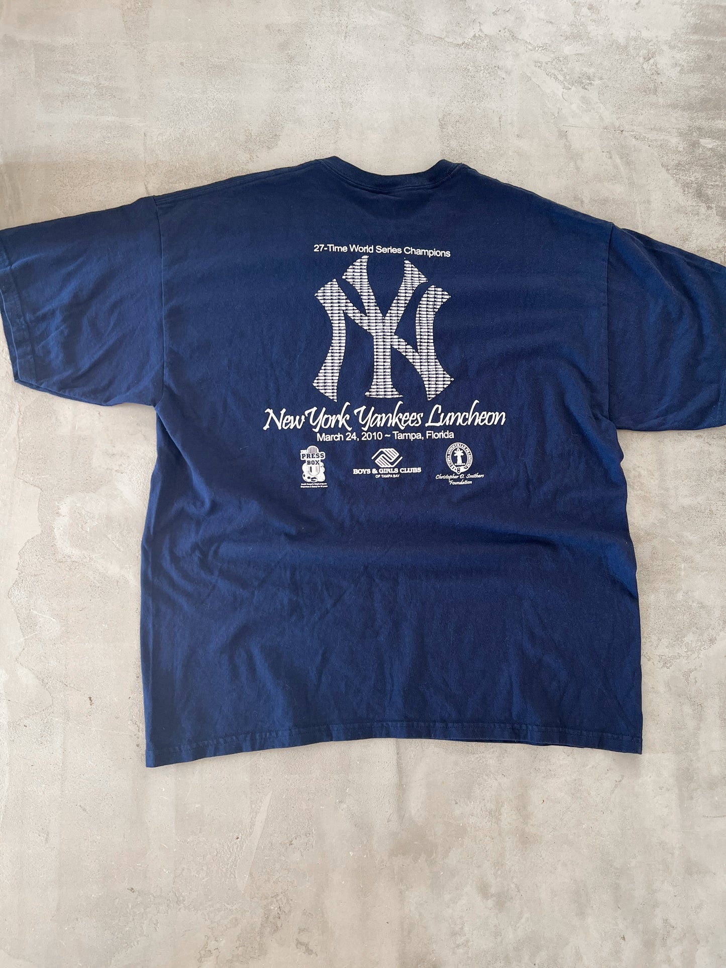 NAVY YANKEES TEE - 2000S - XL