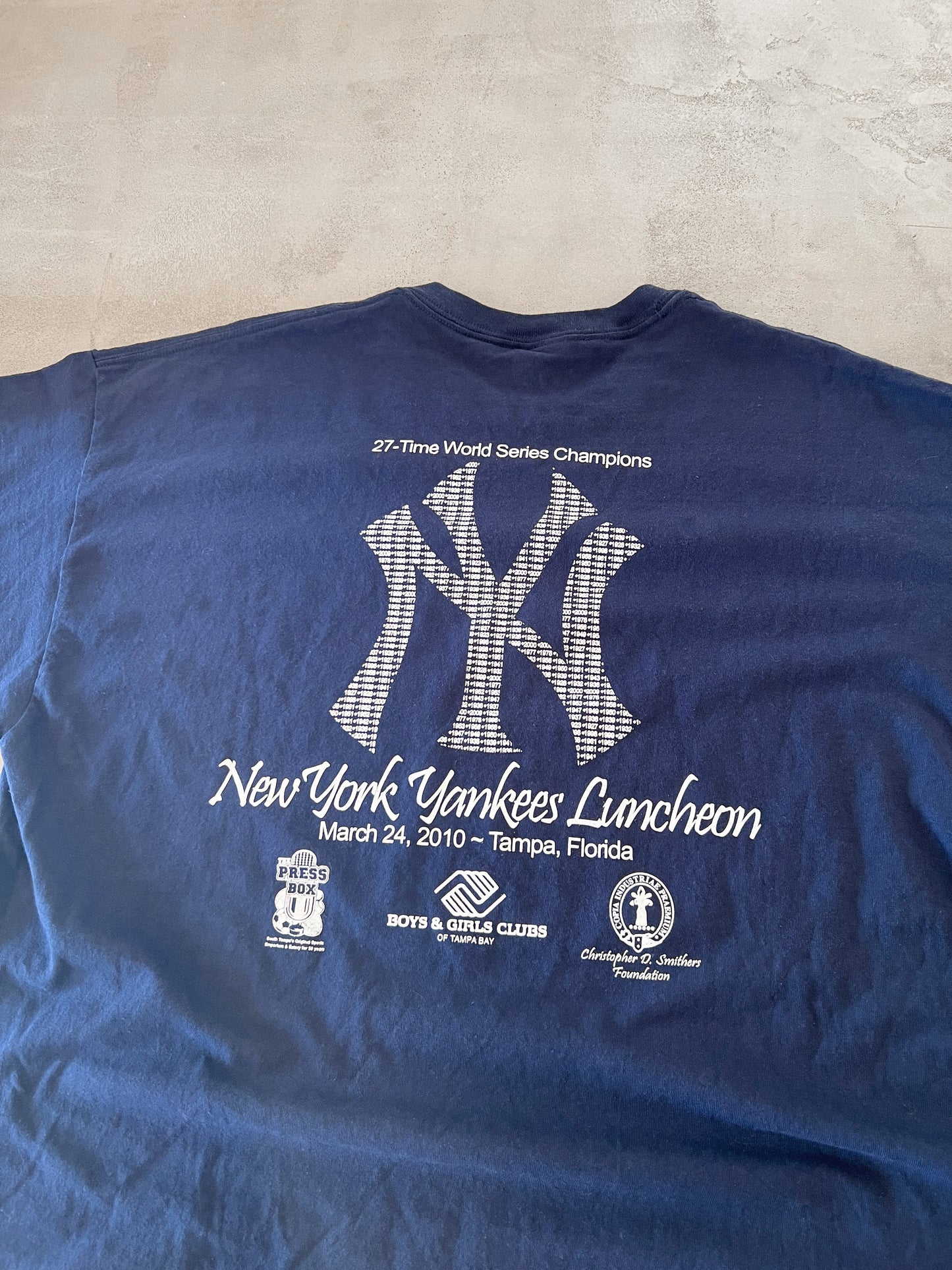 NAVY YANKEES TEE - 2000S - XL