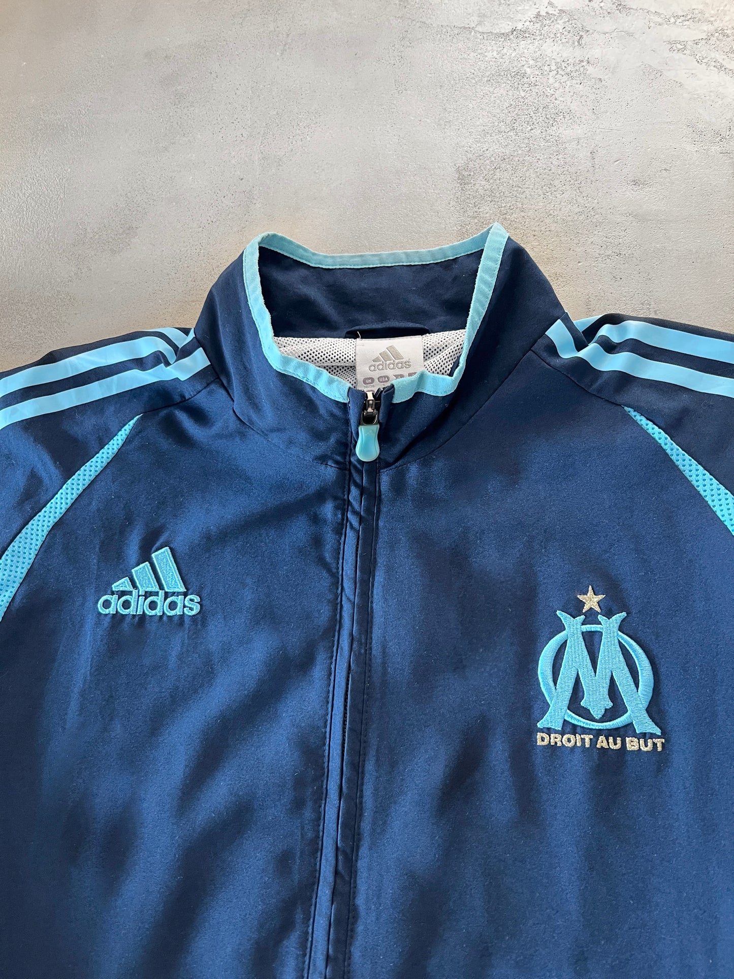 NAVY/BABY BLUE MARSEILLE TRACK JACKET - 2000S - L