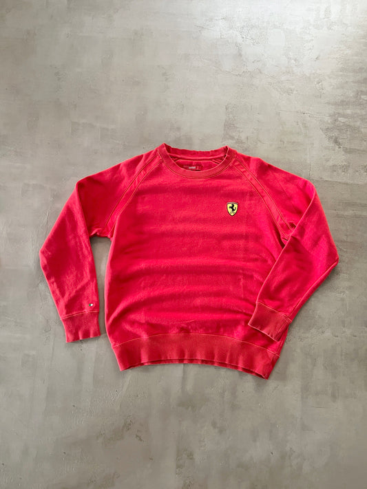 RED FERRARI SCUDERIA SWEATER - 2000S - M