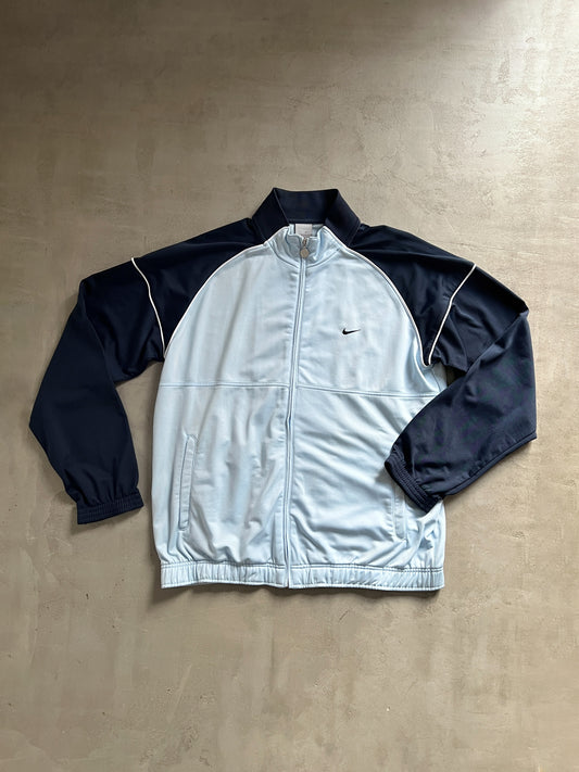 BABY BLUE NIKE TRACK JACKET - 2000S - L