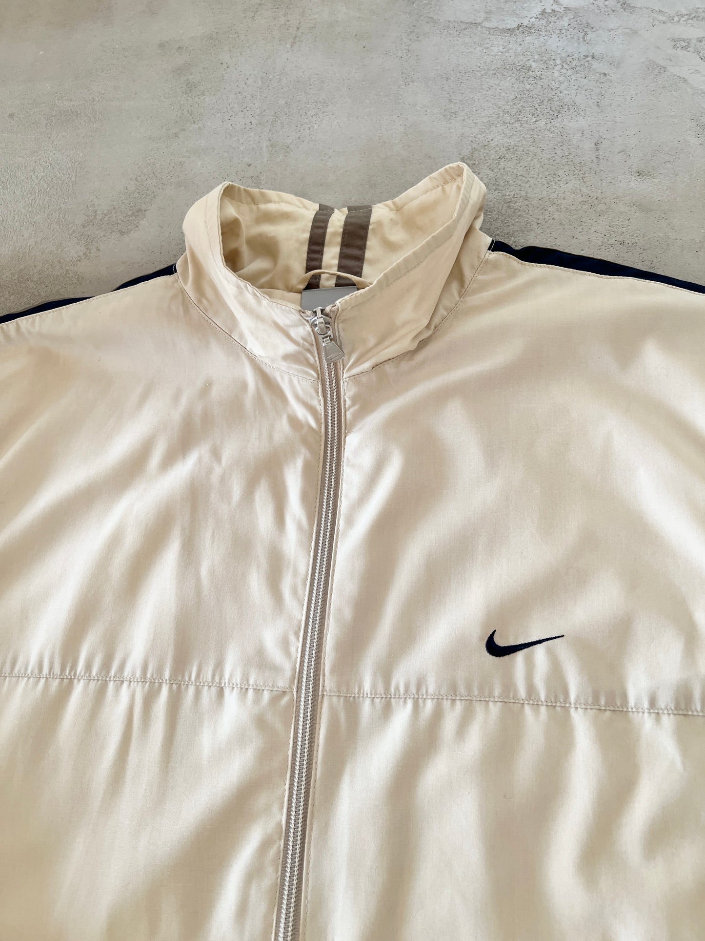 CREME NIKE TRACK JACKET - 2000S - M