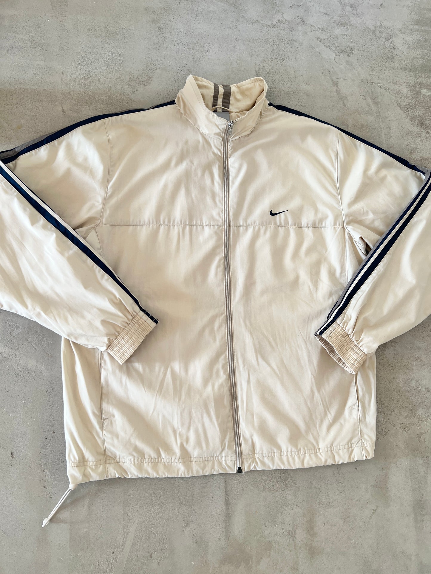 CREME NIKE TRACK JACKET - 2000S - M