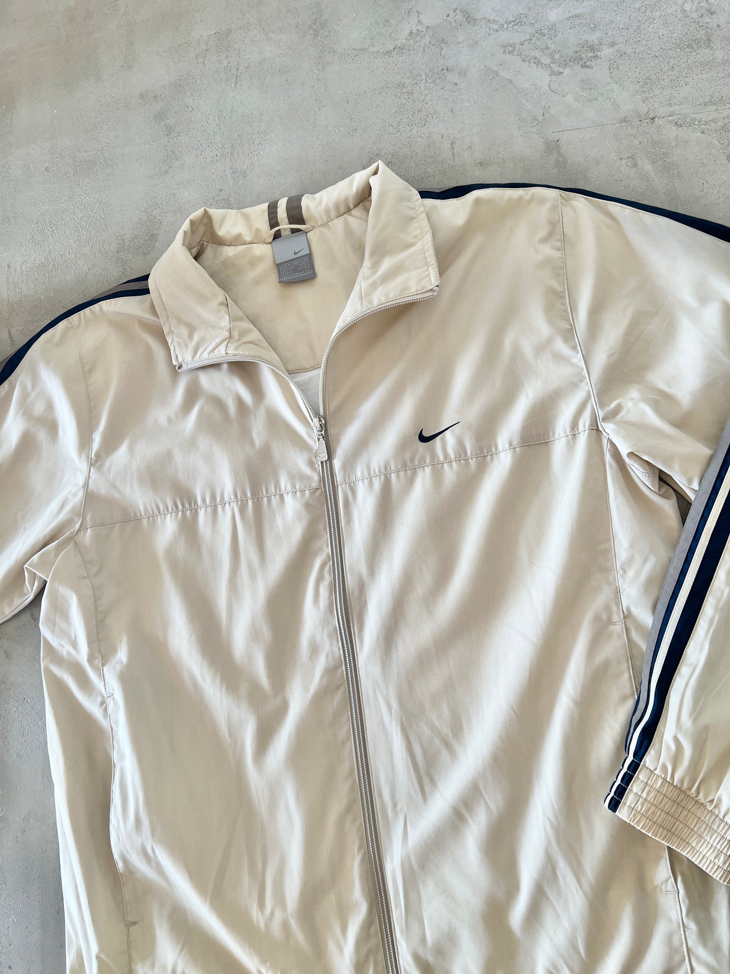 CREME NIKE TRACK JACKET - 2000S - M