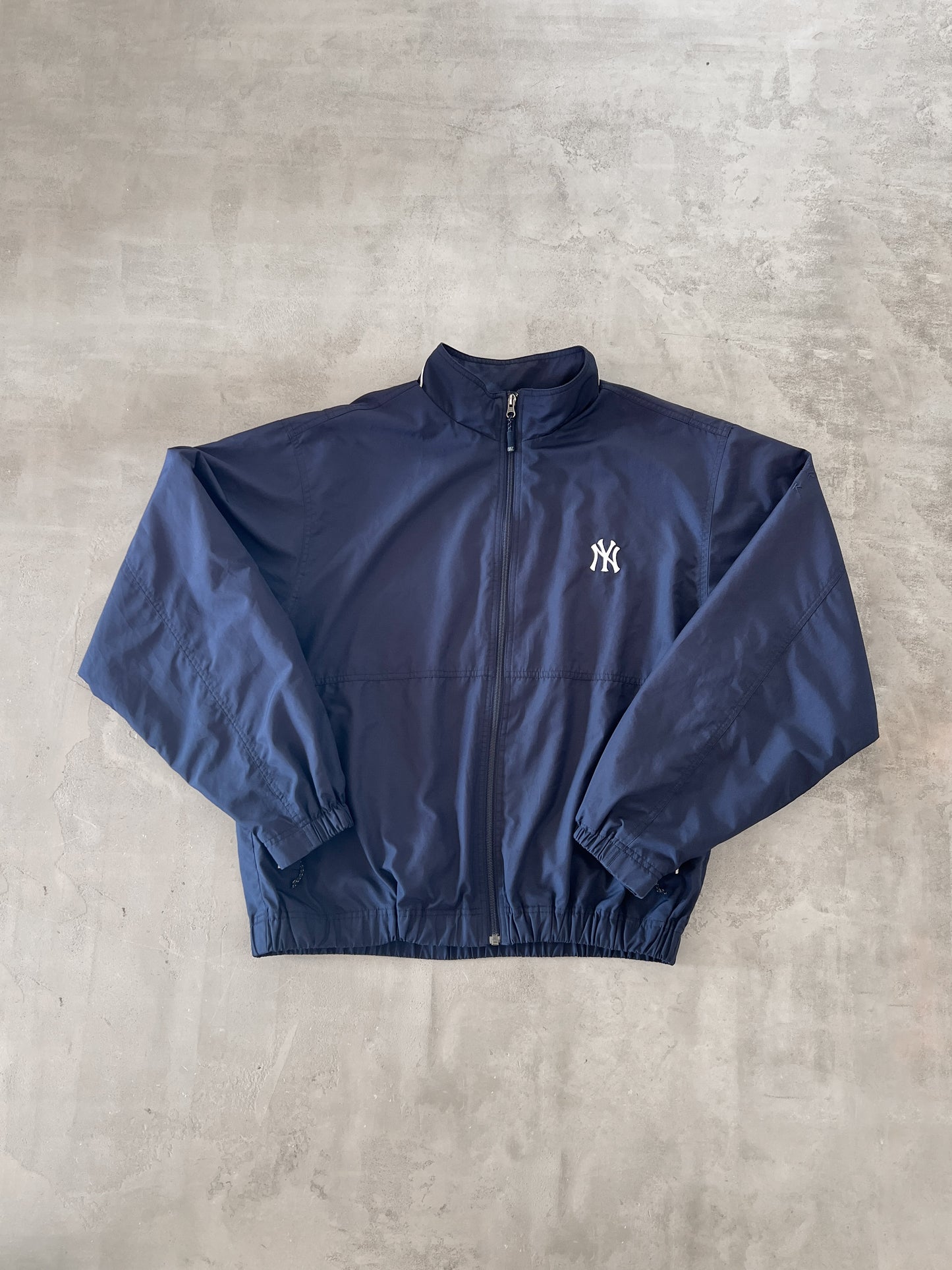NAVY YANKEES TRACK JACKET - 2000S - L