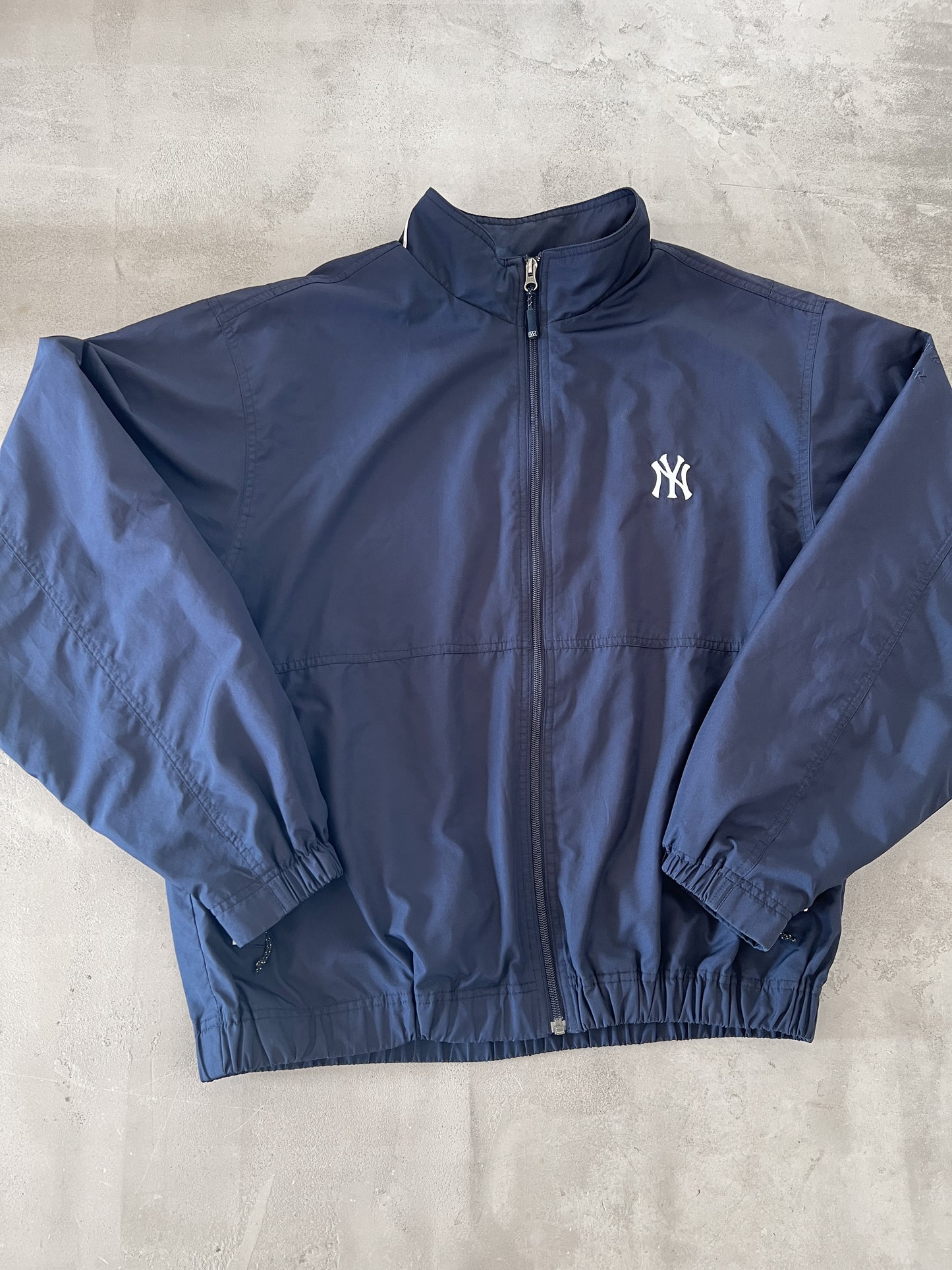 NAVY YANKEES TRACK JACKET - 2000S - L