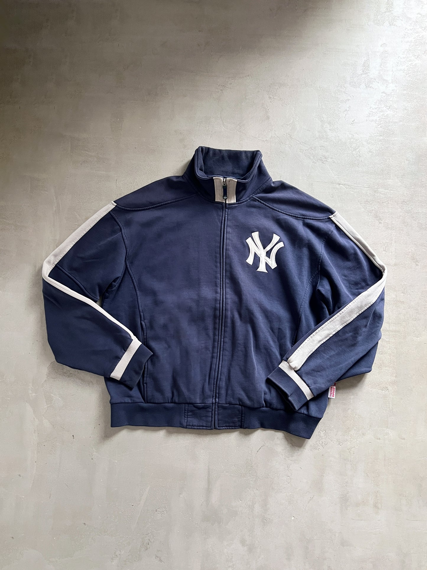 NAVY YANKEES JACKET - 1990S - L/XL