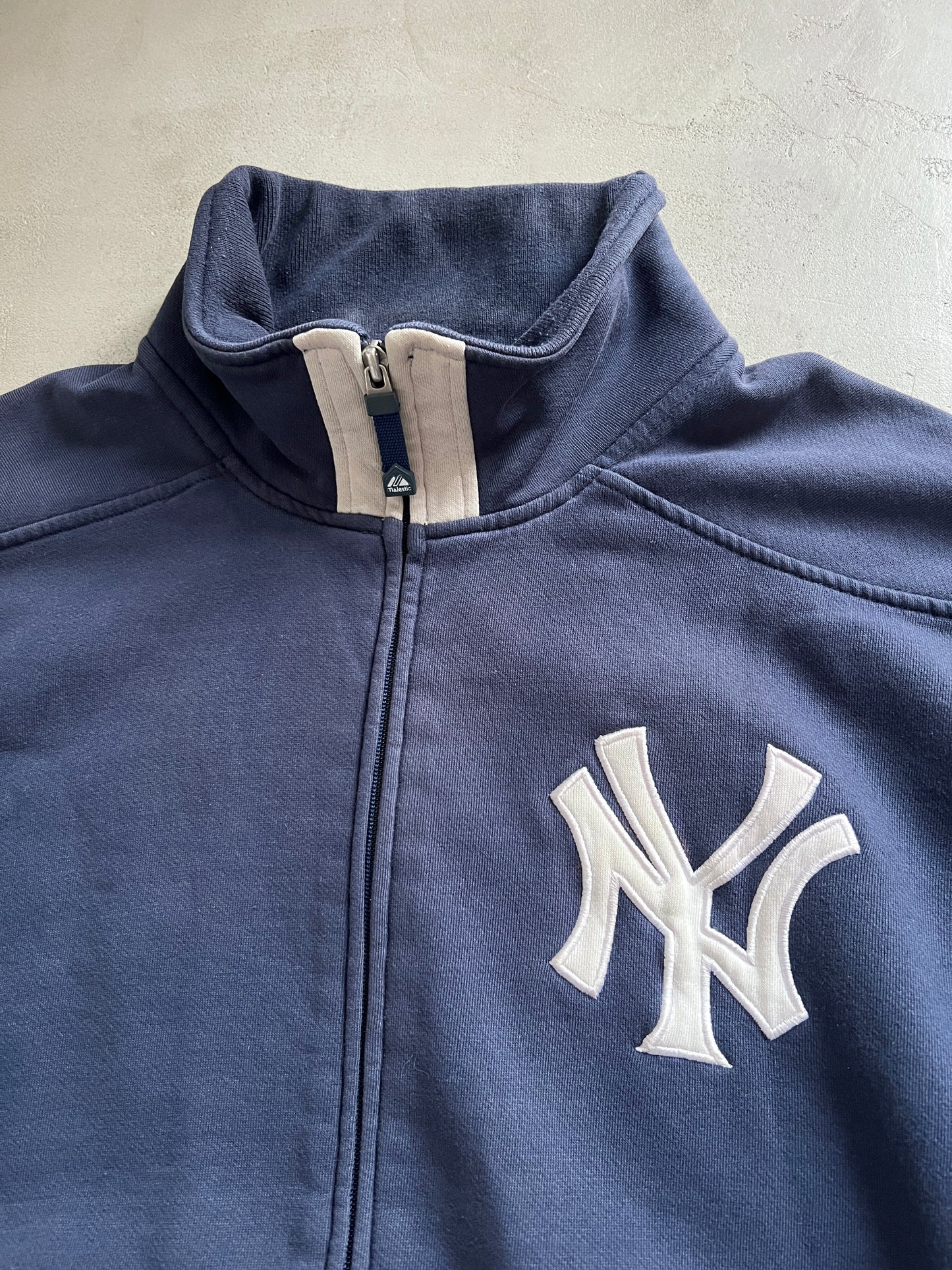 NAVY YANKEES JACKET - 1990S - L/XL