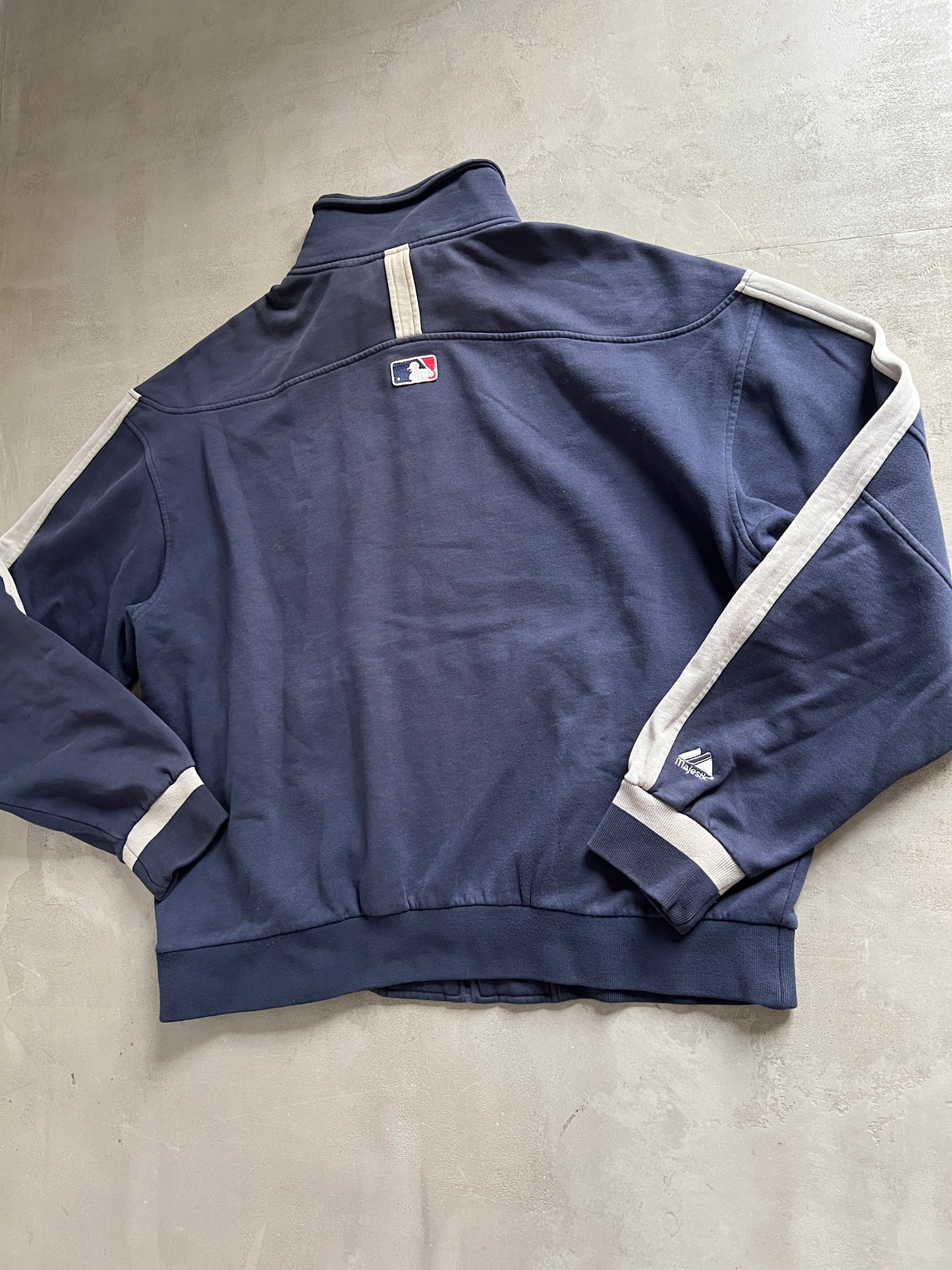 NAVY YANKEES JACKET - 1990S - L/XL