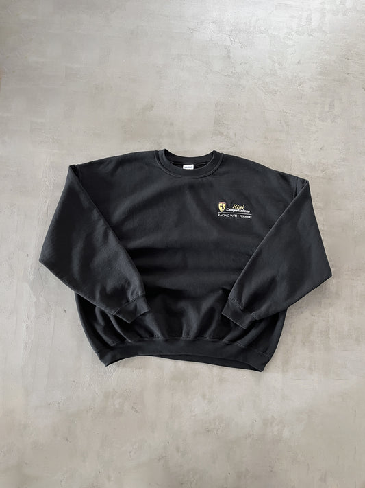 BLACK FERRARI RACING SWEATER - 2000S - XL