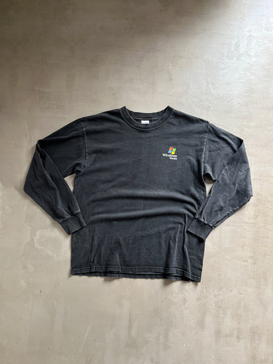 BLACK WINDOWS PROMO LONGSLEEVE - 1990S - L