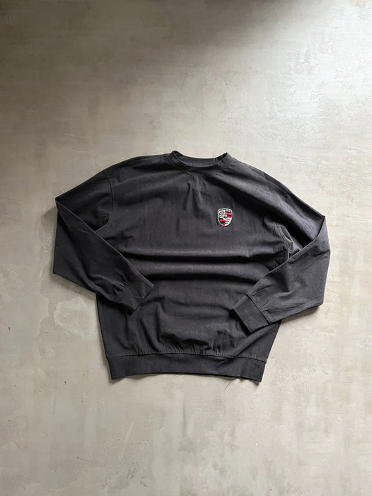 BLACK PORSCHE LONGSLEEVE - 1990S - XL/L