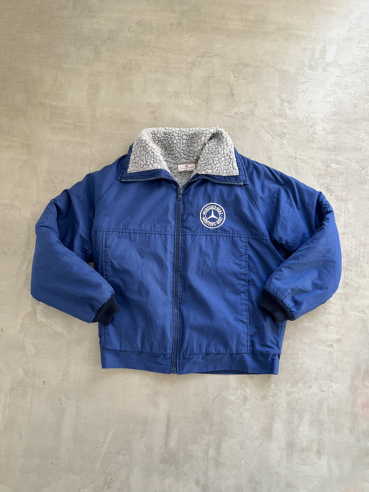 NAVY MERCEDES BENZ JACKET - 1990S - M