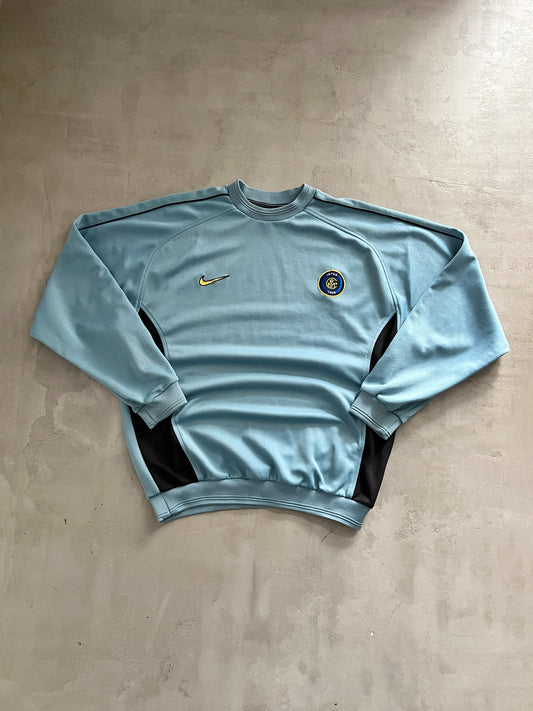 BABY BLUE INTER MILAN SWEATER - 1990S - L