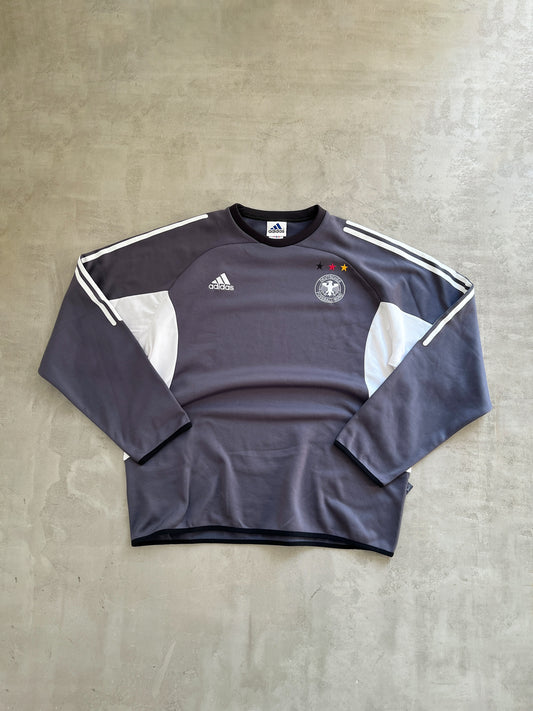 GREY GERMANY ADIDAS SWEATER - 2000S - XL