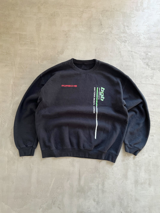 BLACK PORSCHE X BGB MOTORSPORTS SWEATER - 2000S - M