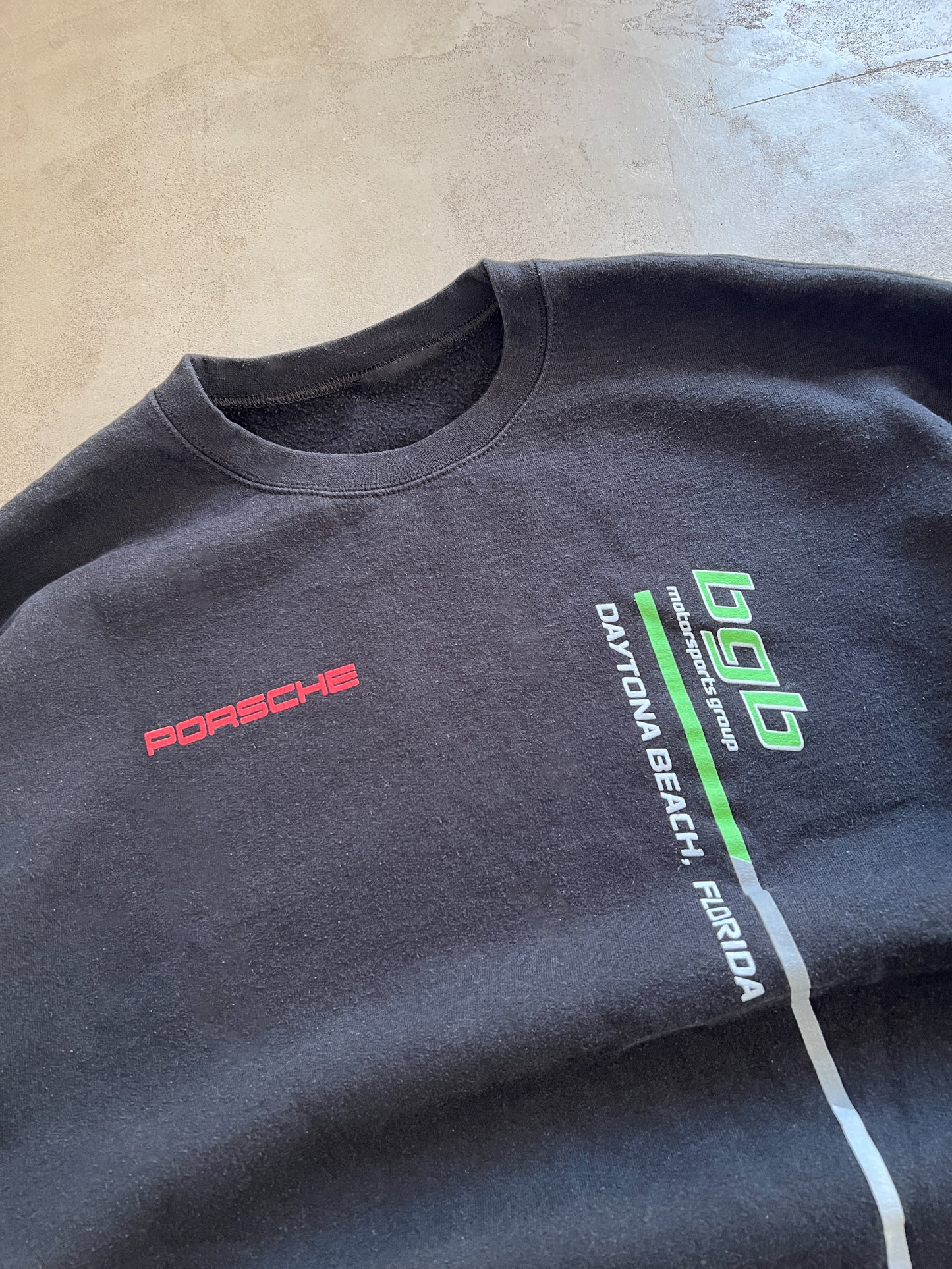 BLACK PORSCHE X BGB MOTORSPORTS SWEATER - 2000S - M