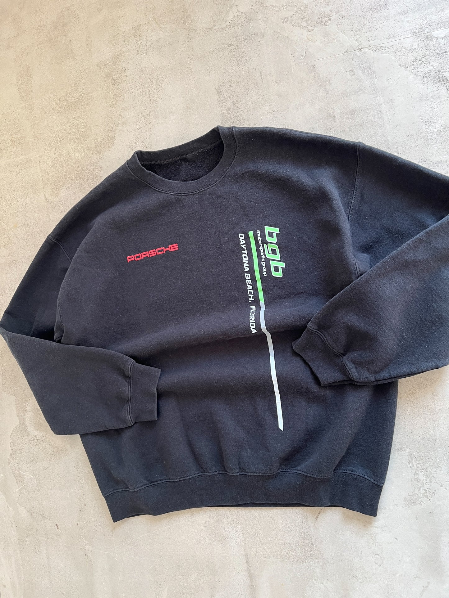 BLACK PORSCHE X BGB MOTORSPORTS SWEATER - 2000S - M