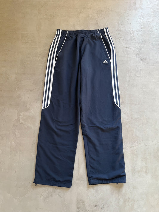 NAVY ADIDAS TRACK PANTS - 2000S - L