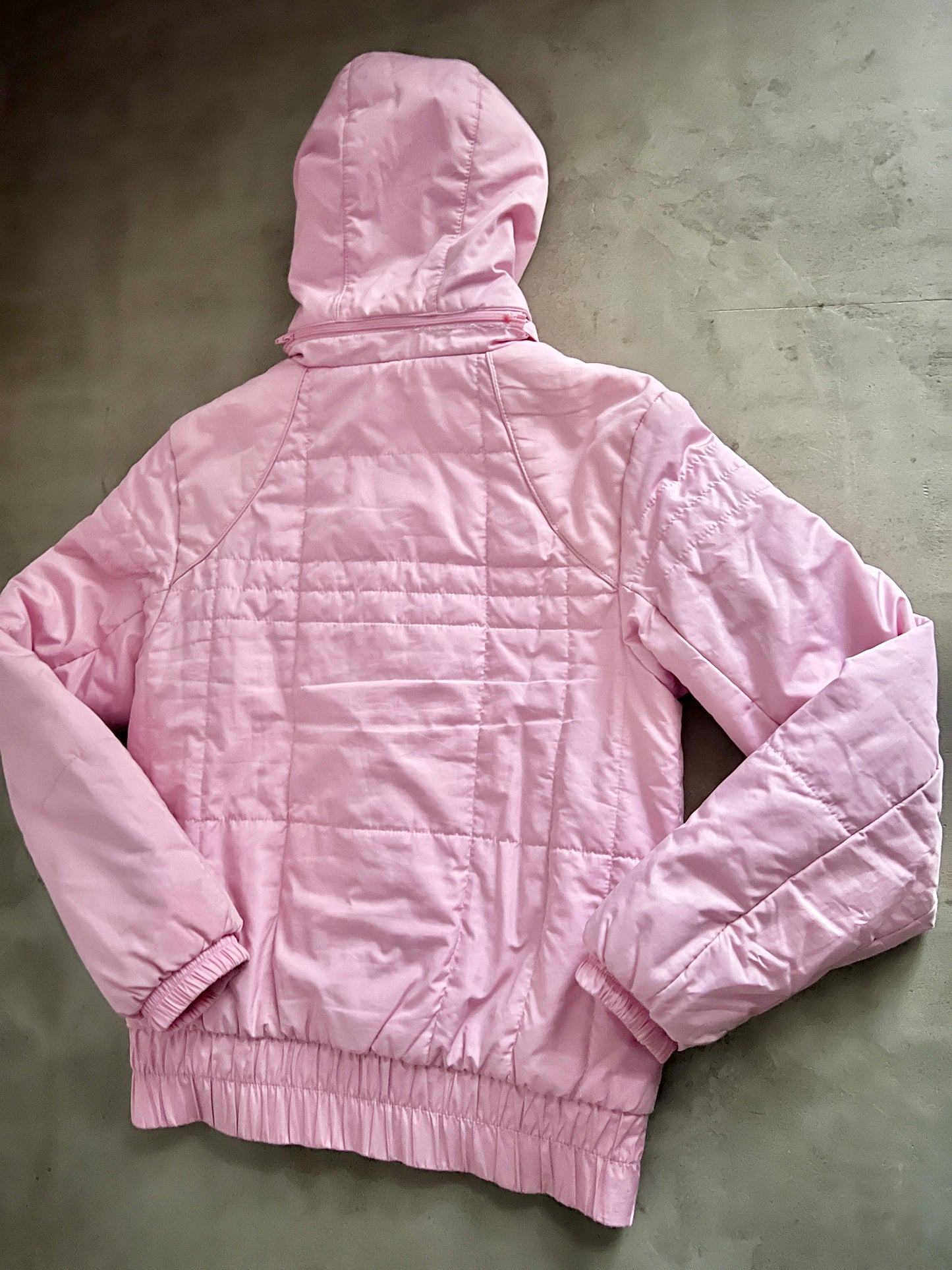 PINK NIKE PUFFER - 2000S - WOMENS M