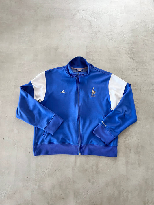 BLUE FRANCE ADIDAS JACKET - 2000S - L