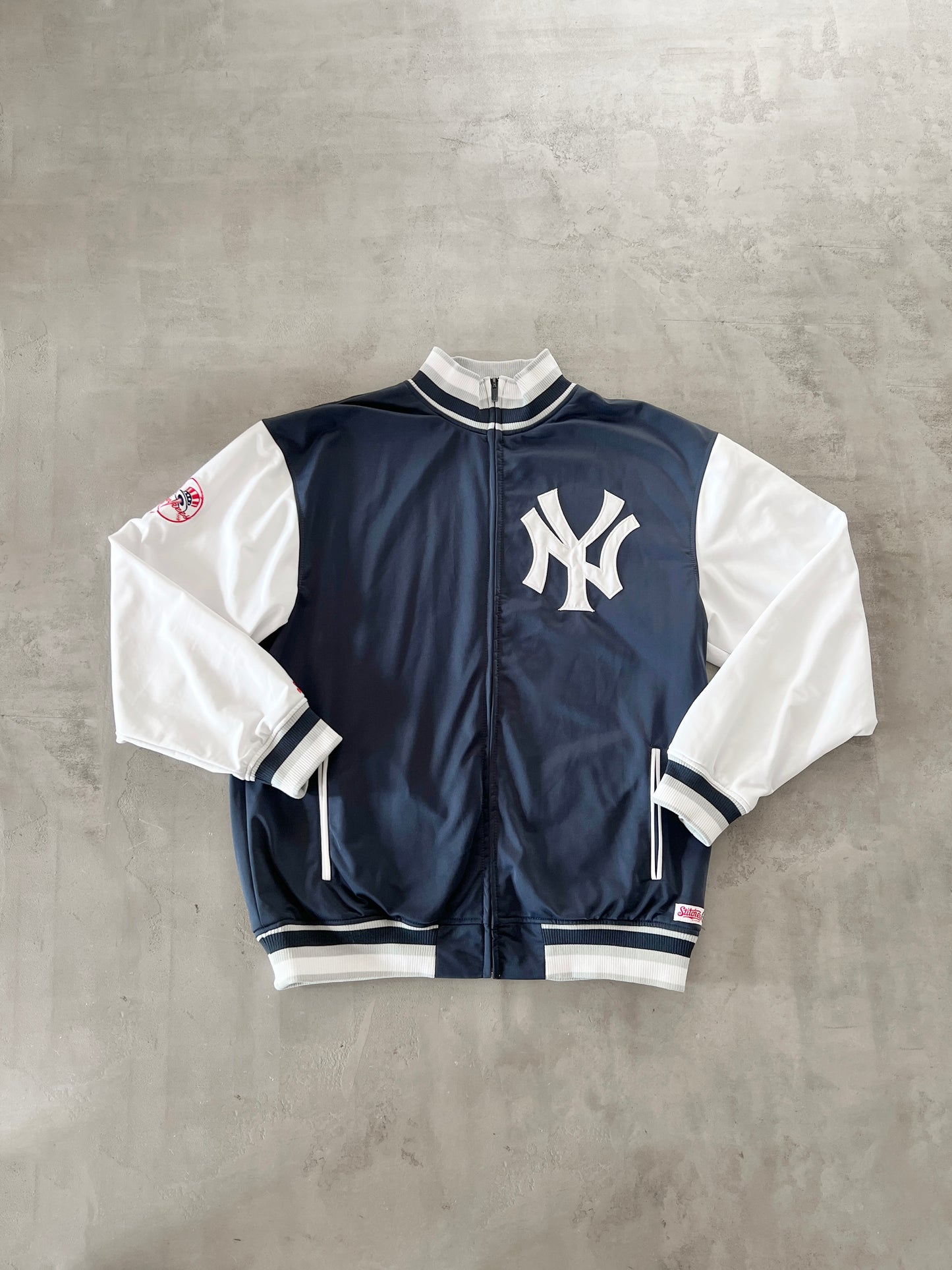 NAVY YANKEES JACKET - 2000S - XL/L