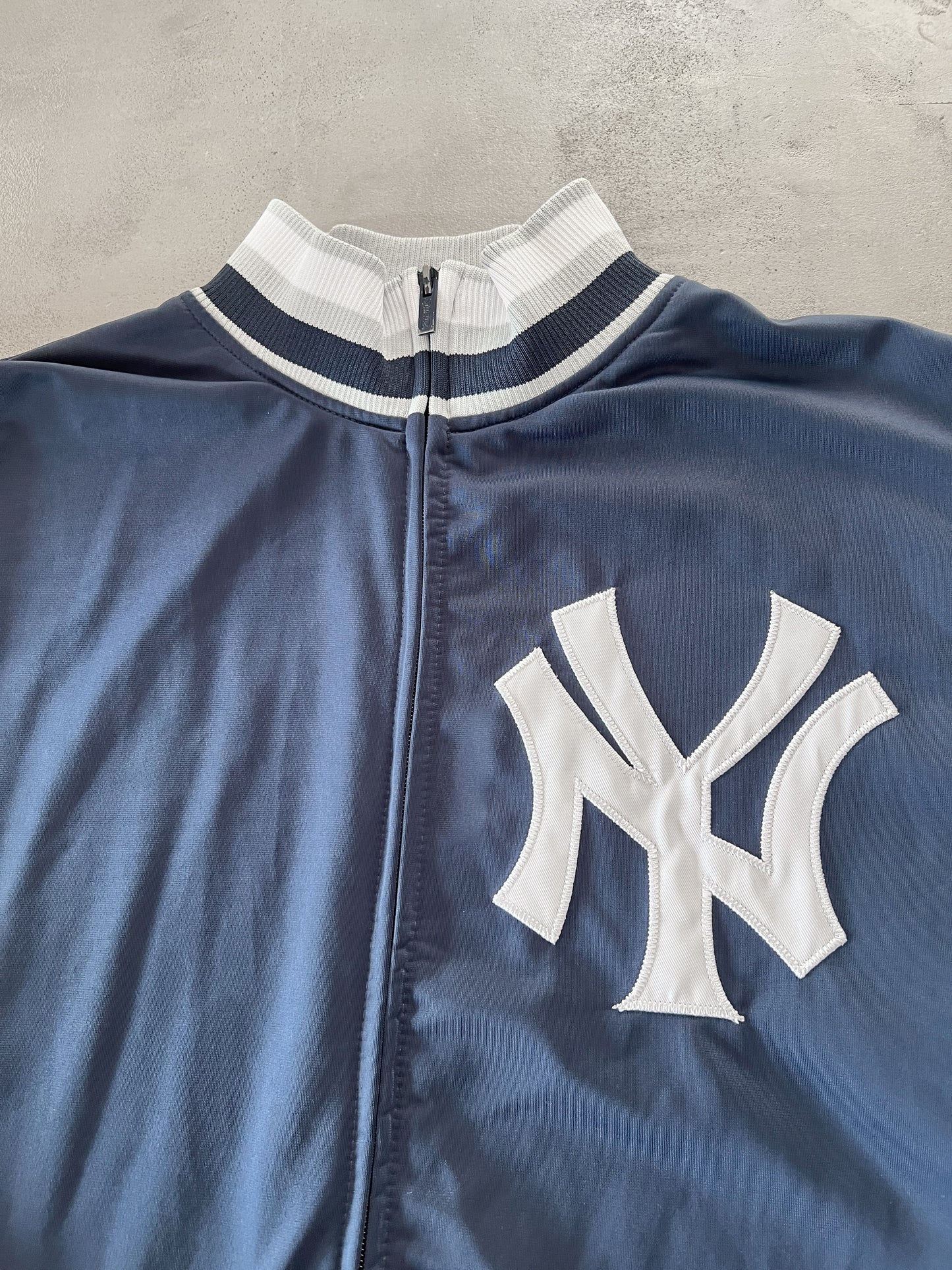 NAVY YANKEES JACKET - 2000S - XL/L