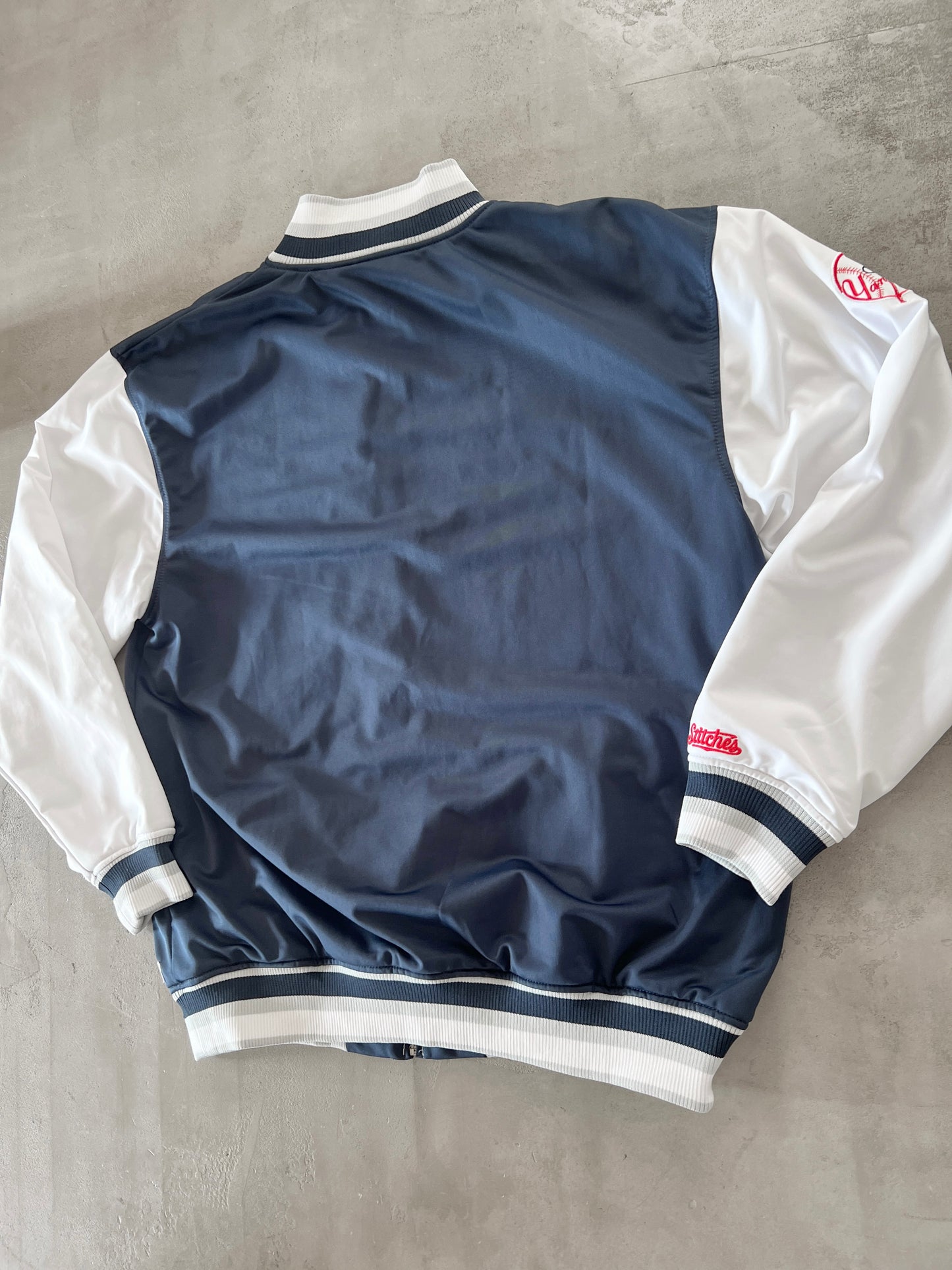 NAVY YANKEES JACKET - 2000S - XL/L