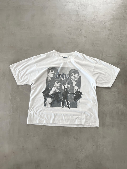 WHITE THE BEATLES TEE - 1990S - L