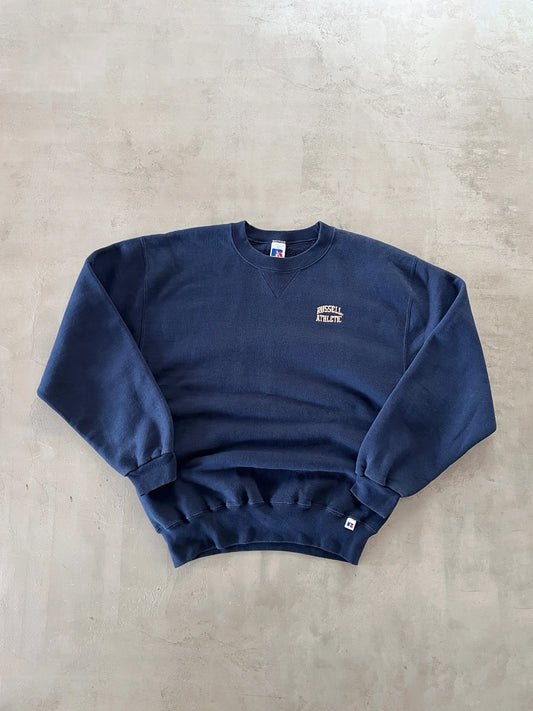NAVY RUSSELL ATHLETIC SWEATER - 2000S - M/S