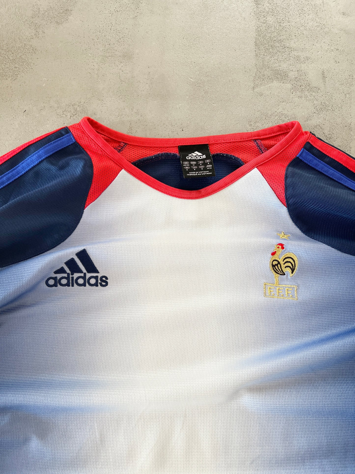 BLUE FRANCE ADIDAS LONG SLEEVE - 2000S - L