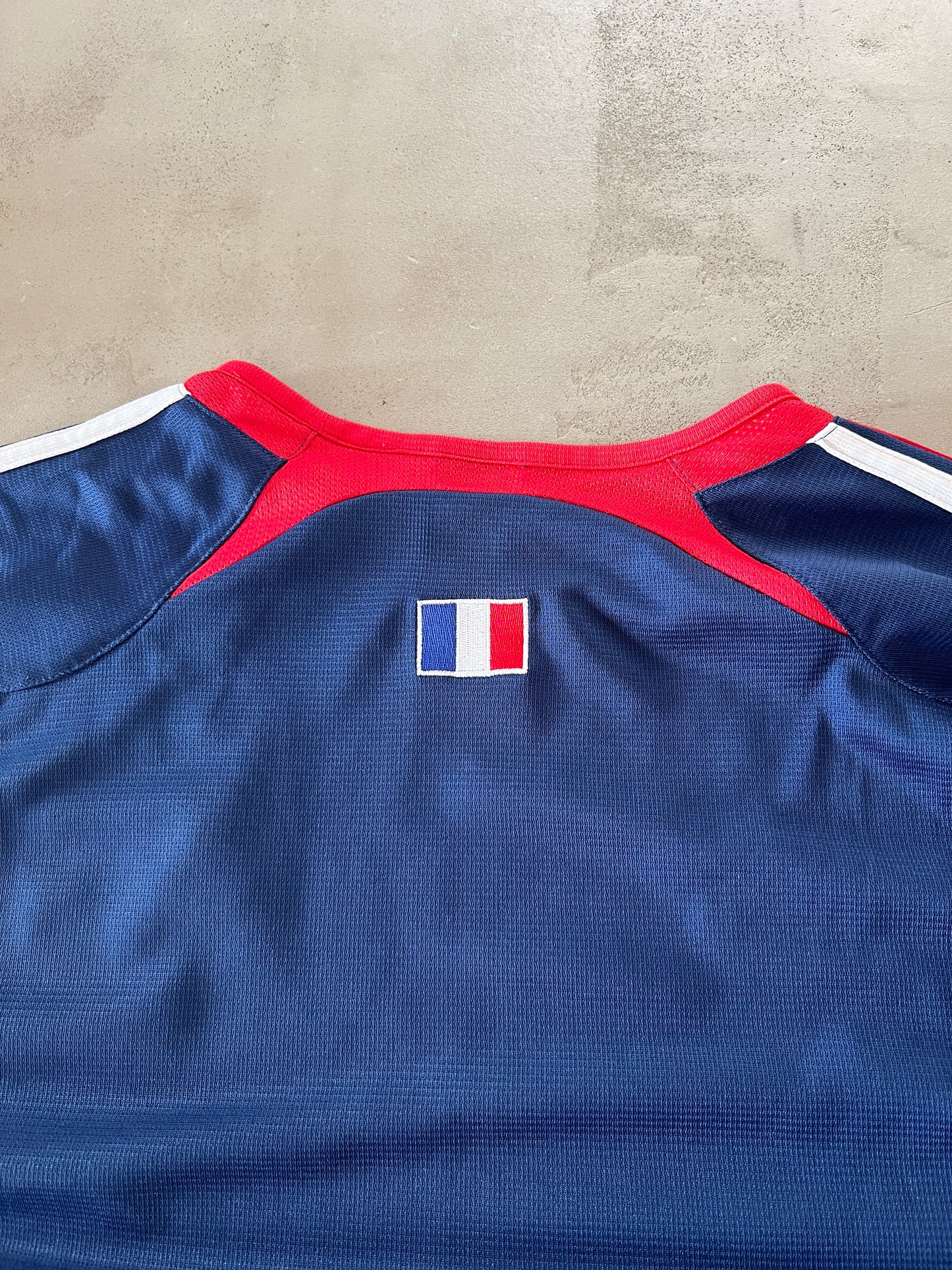BLUE FRANCE ADIDAS LONG SLEEVE - 2000S - L