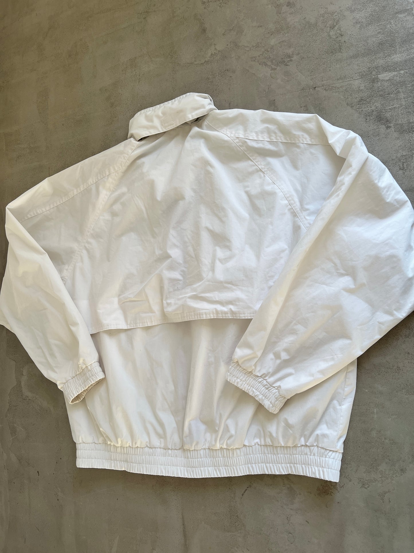 WHITE BMW JACKET - 1990S - L/M