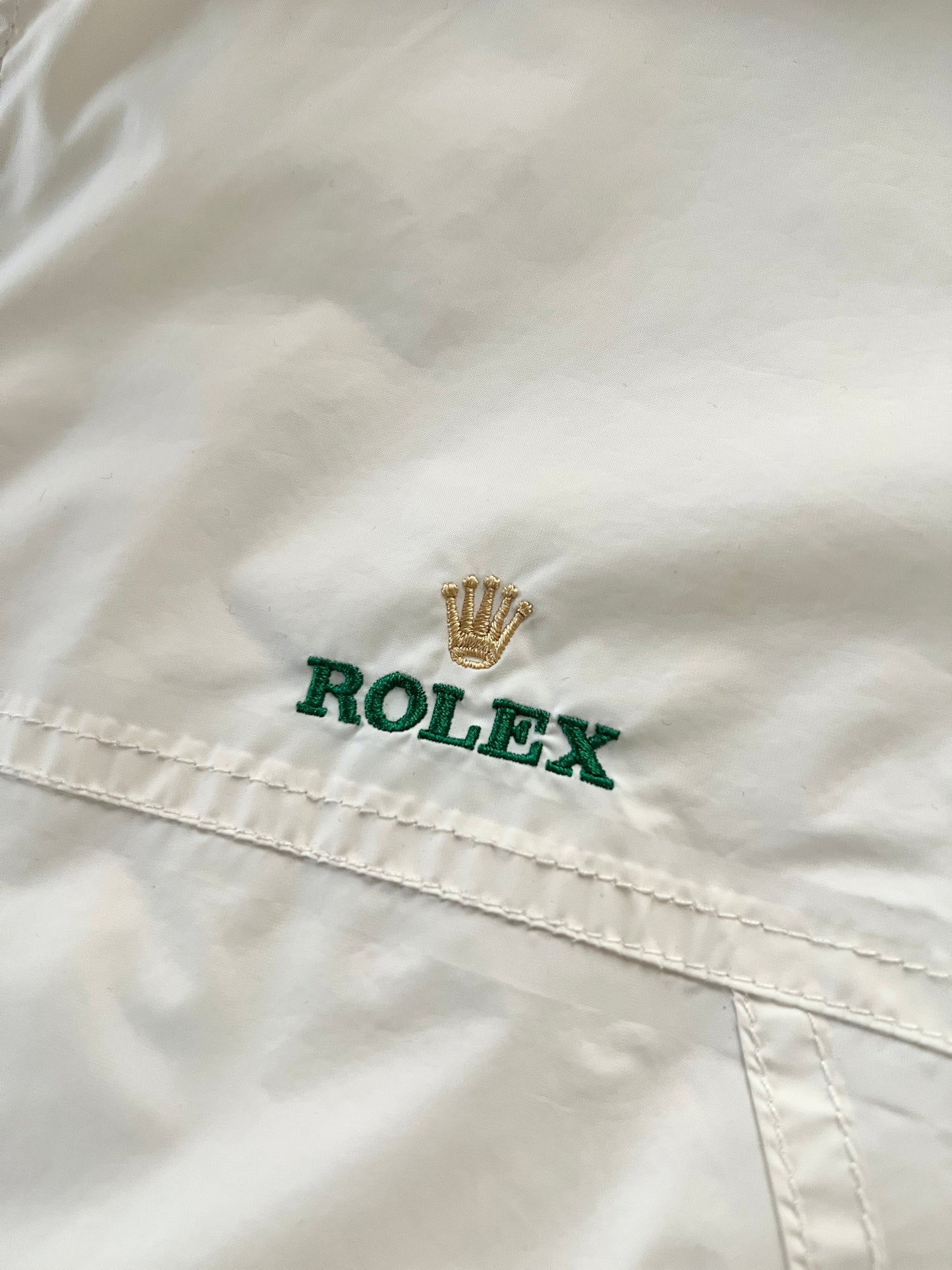CREME ROLEX YACHT SAILING JACKET - 2000S - S/M
