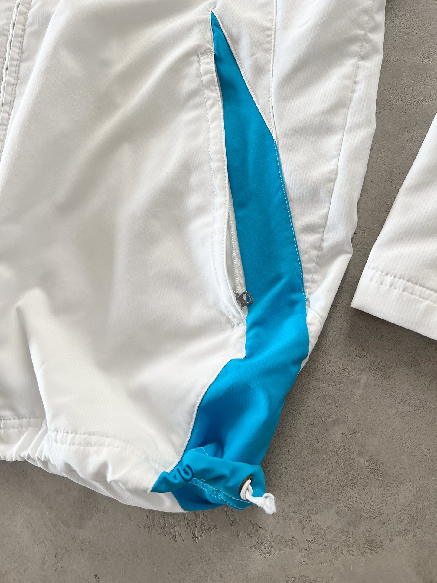WHITE/BABY BLUE INTER MILAN NIKE JACKET - 2000S - L