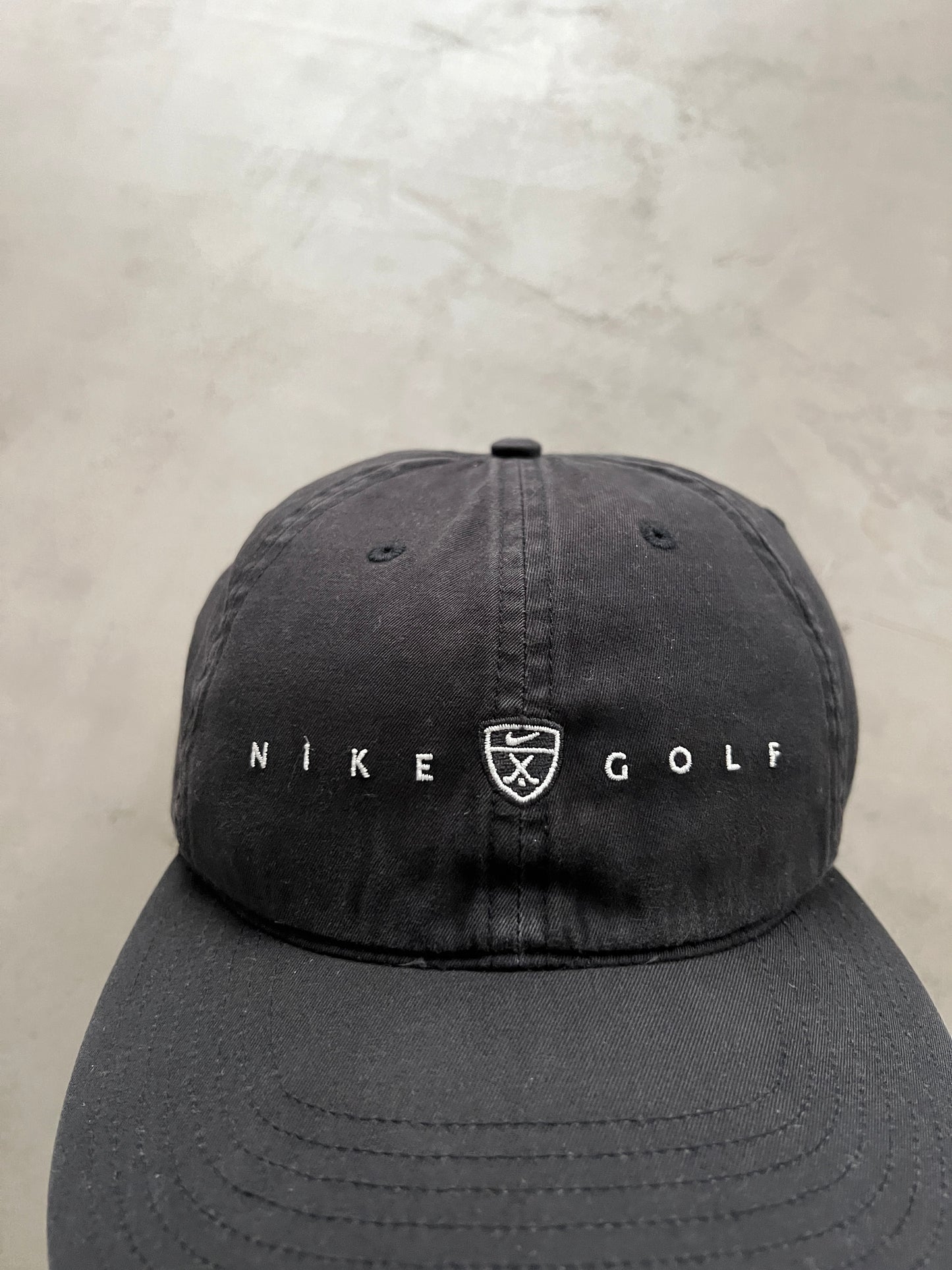 FADED BLACK NIKE GOLF CAP - 2000S