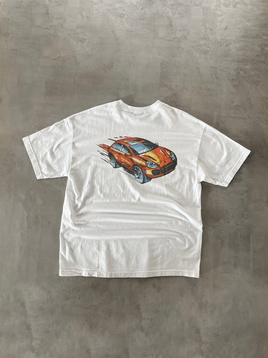 WHITE PORSCHE CAYENNE TEE - 2000S - L