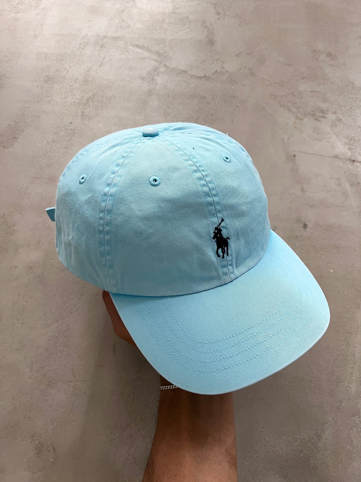 BABY BLUE POLO RALPH LAUREN CAP - 2000S