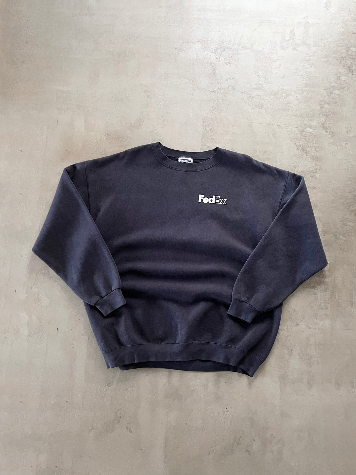 NAVY FEDEX PROMO SWEATER - 1990S - XL