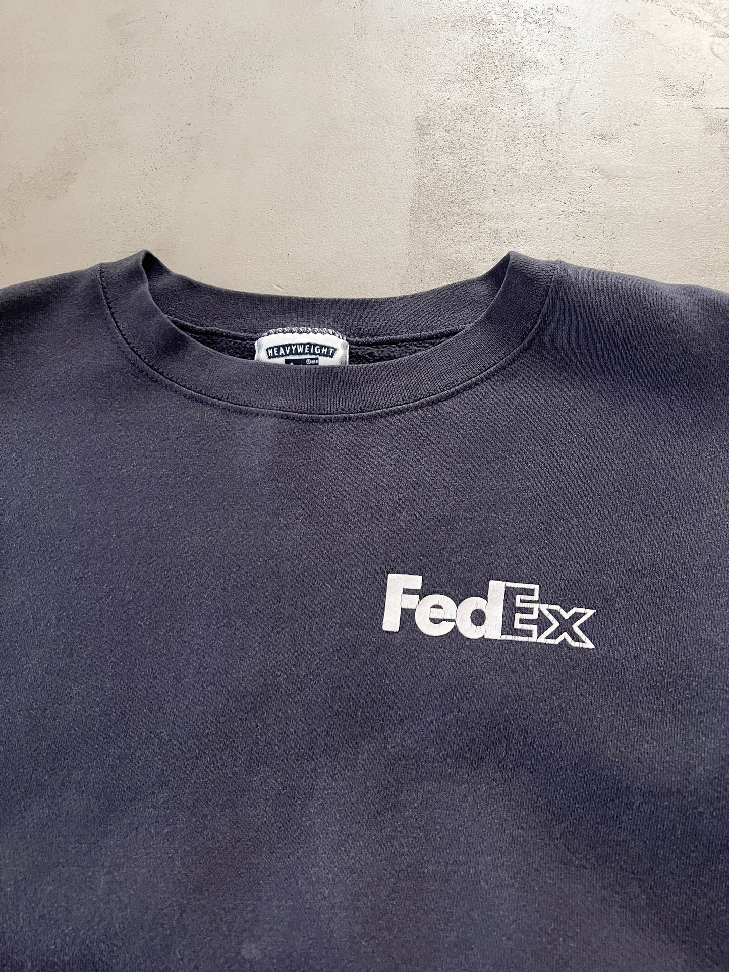 NAVY FEDEX PROMO SWEATER - 1990S - XL
