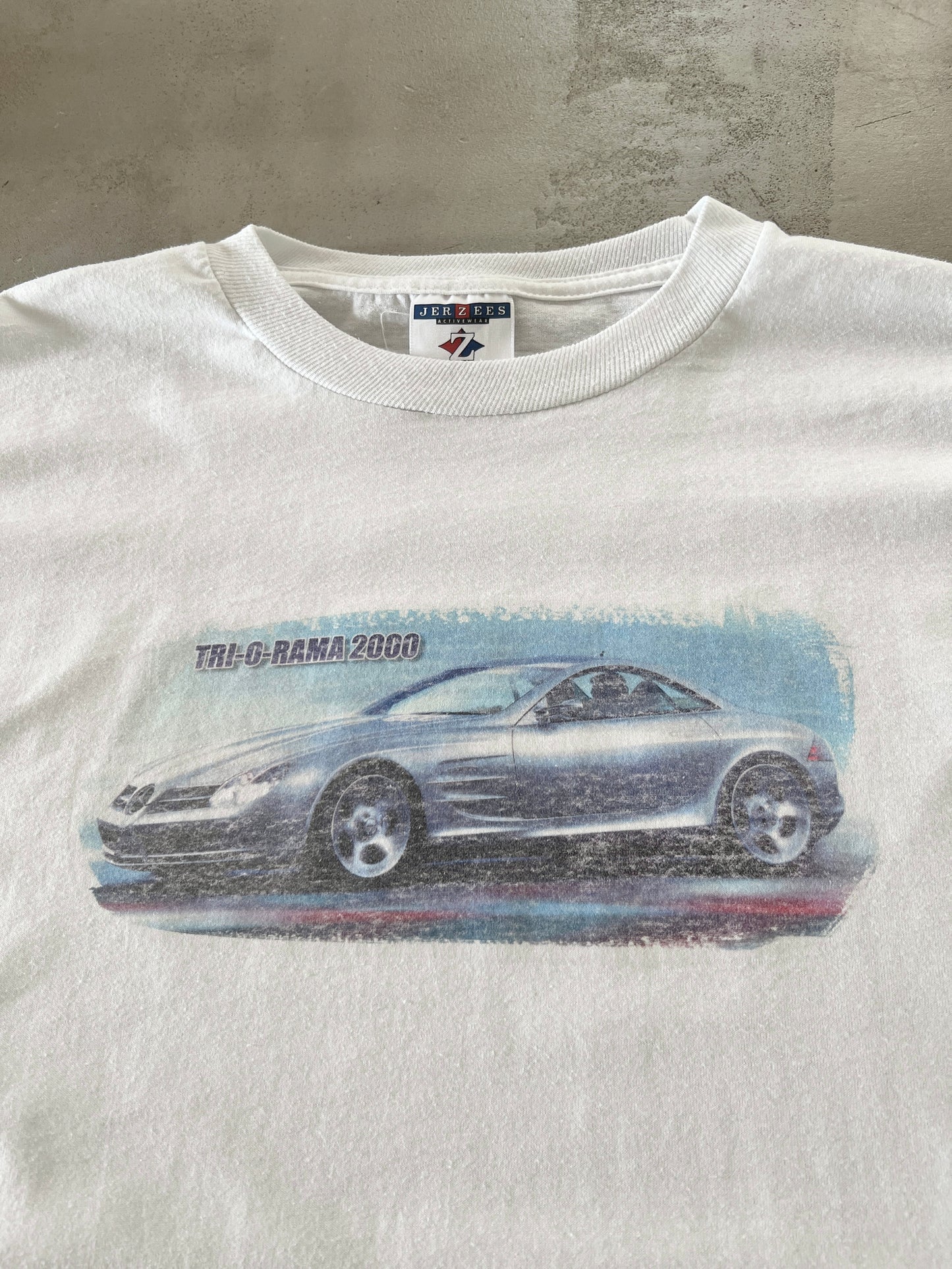 WHITE MERCEDES BENZ SL TEE - 2000S - L