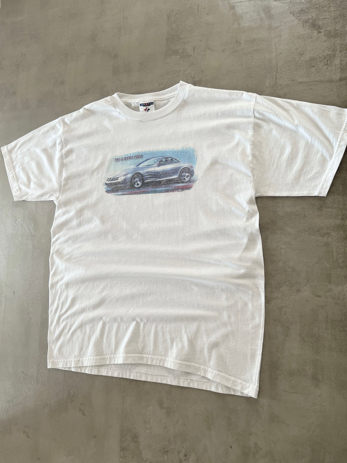 WHITE MERCEDES BENZ SL TEE - 2000S - L