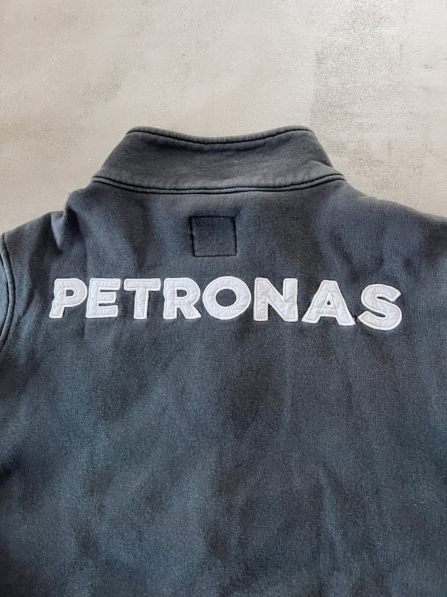 FADED BLACK MERCEDES BENZ RACING JACKET - 2000S - M