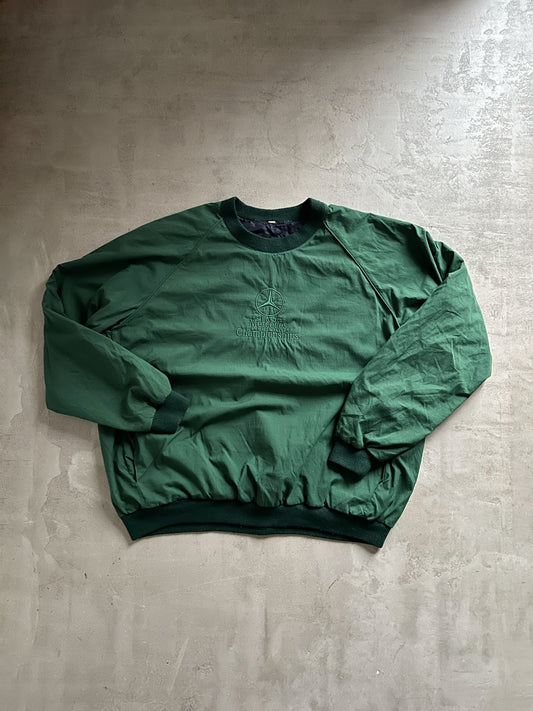 GREEN MERCEDES BENZ GOLF SWEATER - 2000S - L