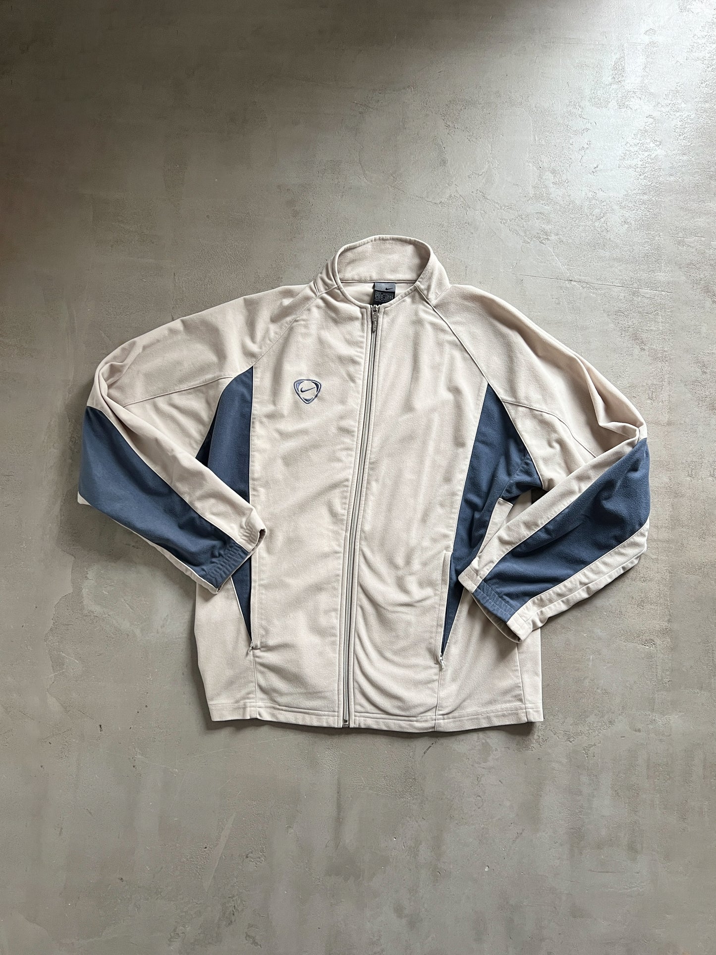 CREME NIKE TRACK JACKET - 2000S - M