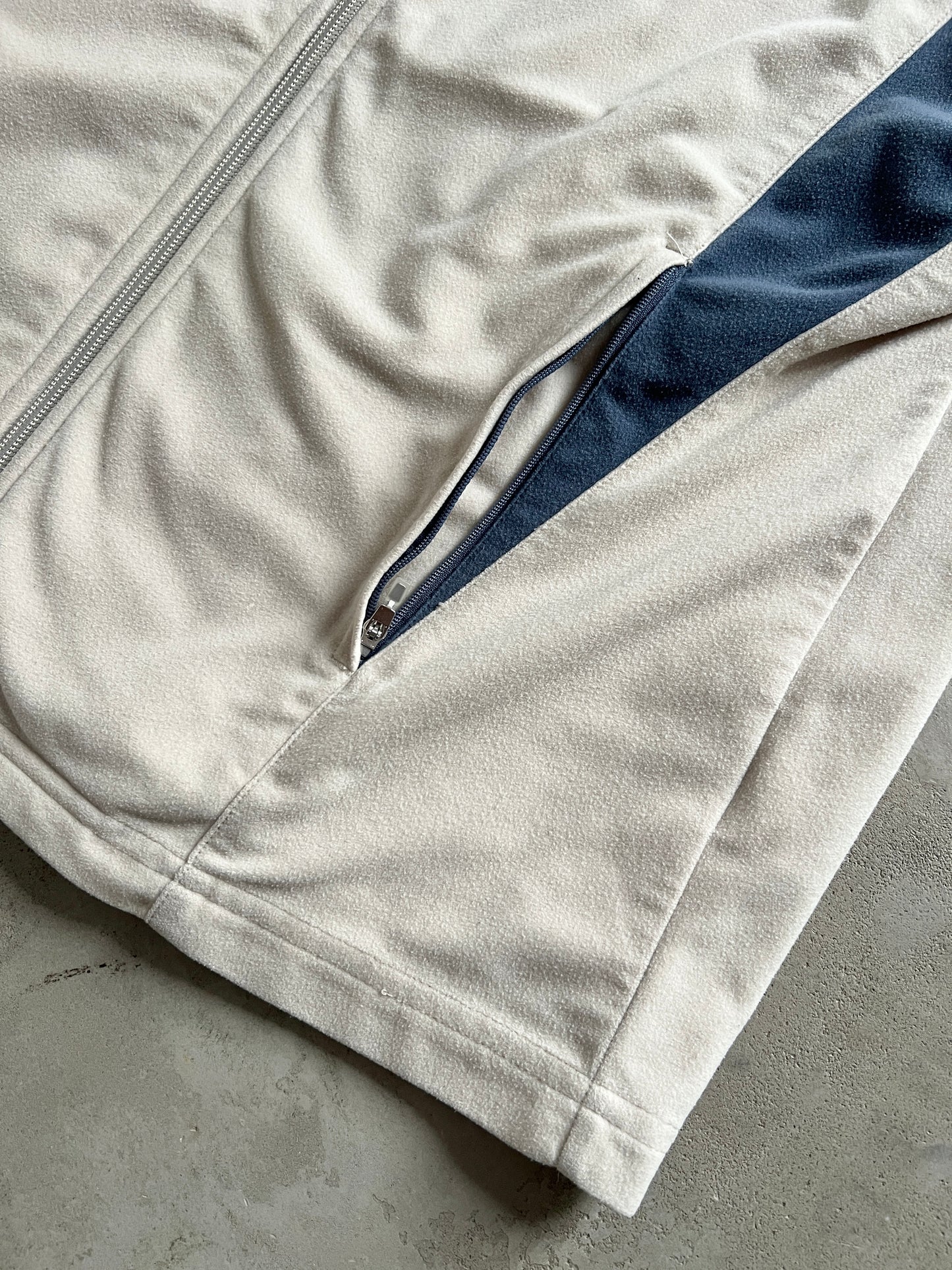 CREME NIKE TRACK JACKET - 2000S - M
