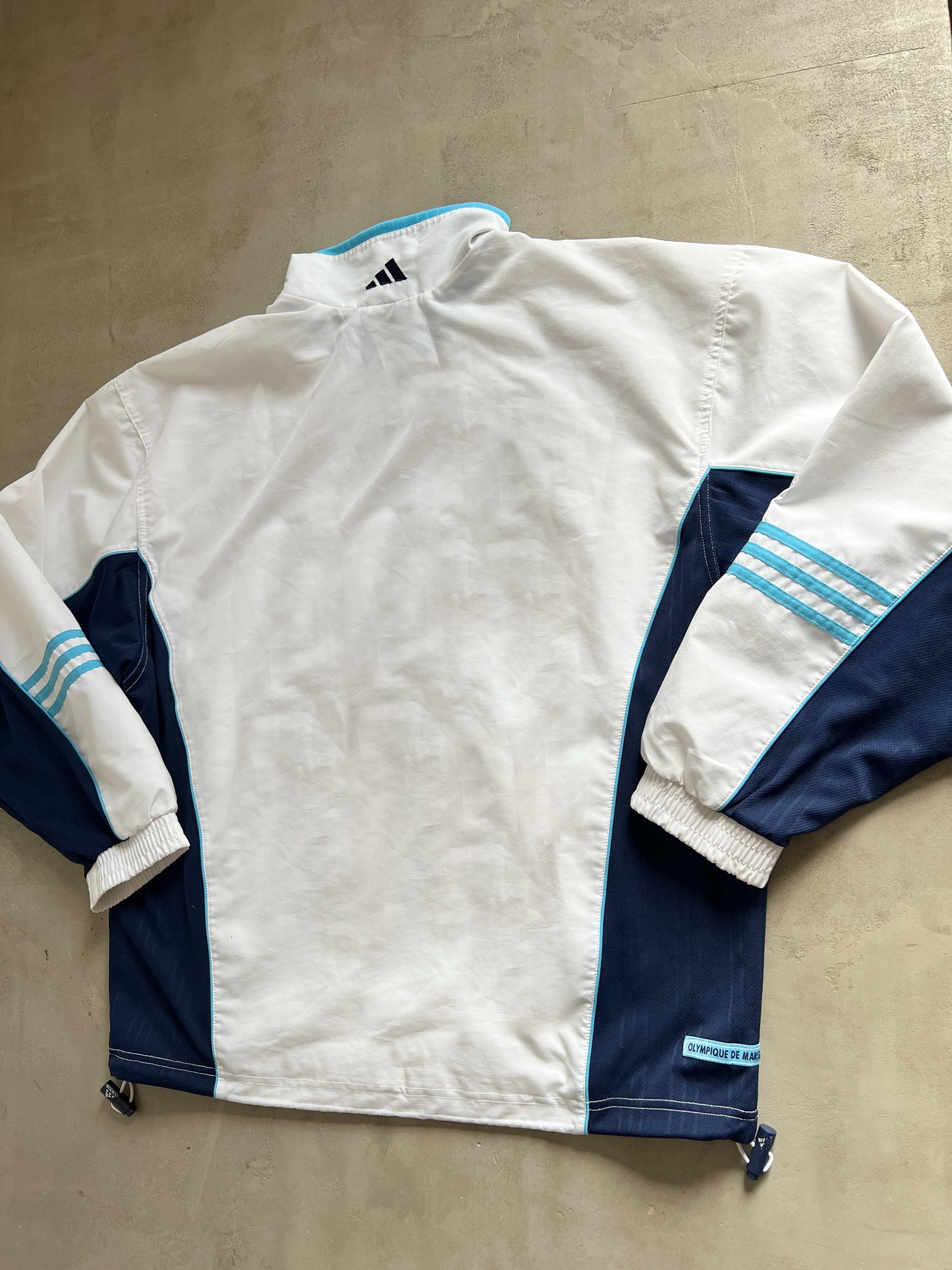 WHITE/BABY BLUE MARSEILLE TRACK JACKET - 2000S - XL
