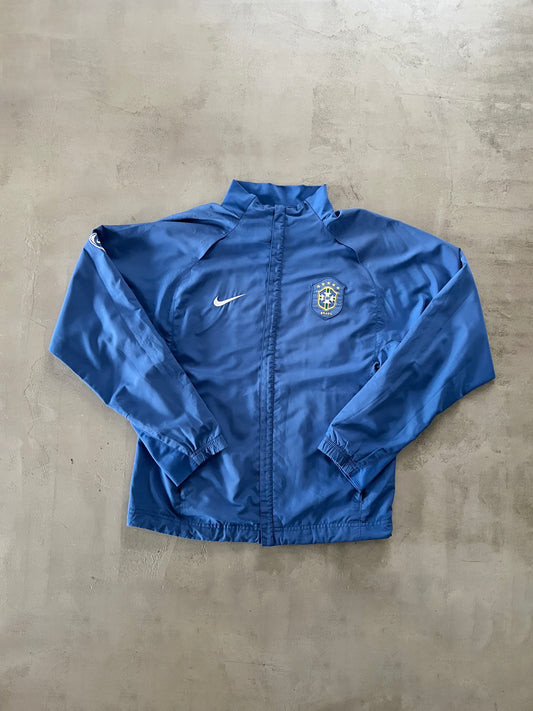 BLUE BRAZIL NIKE TRACK JACKET - 2000S - S